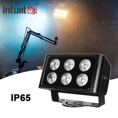6x5W Outdoor IP65 Quadrado DMX RGBW LED Flood Light Para Edifício Façade LED Wall Washer Floodlight