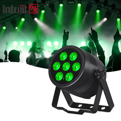 Luzes Par LED à prova d'água para exteriores 7x20W RGBWA UV 6 em 1 LED Luz DMX Controle de luz de palco Equipamento DJ Iluminação de discoteca para festa, clube, bar, casamento, decorações de Halloween