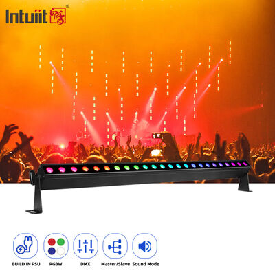 24X2W 4in1 RGBW LED Lâmpada de Lava-parede LED Lâmpadas de barra longa DMX 512