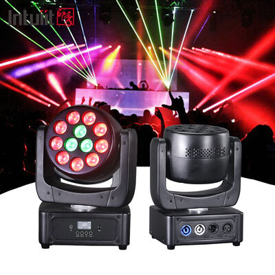 Mini Moving Head Light 112*8W RGBW 4 em 1 LED Beam Wash Effect Iluminação de palco Spotlight para DJ KTV Home Party