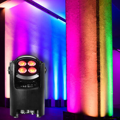 4*12W RGBW IP54 Bateria sem fio LED Uplights para aplicações de jardim