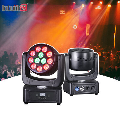 Iluminação de palco Equipamento DJ Evento profissional 12*8W RGBW 4em1 Wash LED Mini Moving Head Beam Light