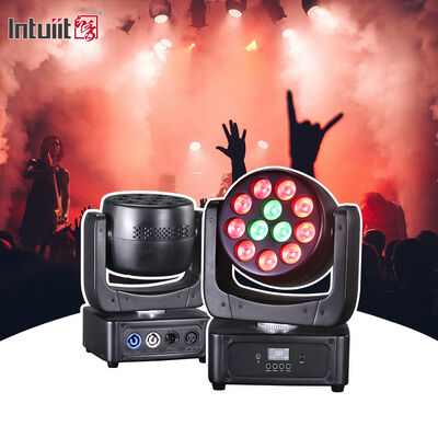 Luz de cabeça móvel LED 12x8W RGBW por DMX 512 Luzes de palco ativadas por som