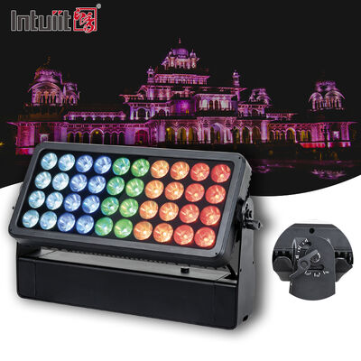 LED 40X10W RGBW 4 em 1 Limpeza de parede à prova d'água exterior Limpeza de parede paisagística Lâmpada LED Limpeza de parede LED Lâmpada de reflexão Luz de inundação