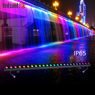 Lâmpada de lavagem de parede linear 24 * 2W Alumínio RGBW DMX IP65 à prova d'água para iluminação exterior do palco da igreja