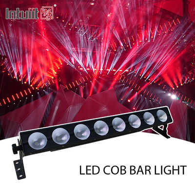 Luz Linear LED 8x15W RGB COB 3 em 1 para Bar, Luz de Lavagem de Parede LED, Luzes de Palco COB Bar