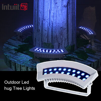 Profissional 36W RGBW LED Paisagem Luz de Inundação IP65 Outdoor Tree Uplighting para Projeto de Arquitetura do Parque