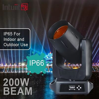 IP66 LED exterior 200W Feixe Moving Head Light Feixe acentuado Iluminação de efeito de palco para clube noturno DJ Disco Show Festa de casamento ao ar livre