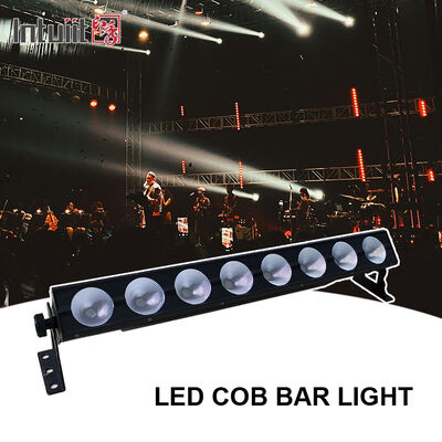 8x15W RGB 3-em-1 DMX512 LED linear Lava-parede Bar de palco Luz de lavagem interior Iluminação para evento de estúdio da igreja