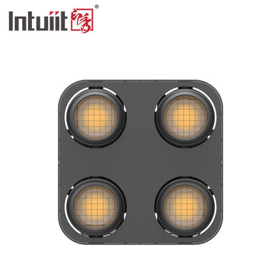 A cabeça da luz quatro do disco do efeito do diodo emissor de luz do RGB do controle DMX512 conduziu a luz 1800K 3000K dos antolhos ajustável