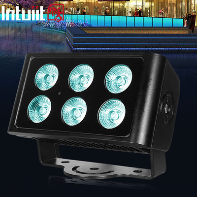 Diodo emissor de luz que ilumina a luz de inundação exterior 6*5W do diodo emissor de luz da fábrica 4-IN-1 RGBW