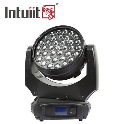 luzes principais móveis do zumbido do efeito da lavagem do feixe do diodo emissor de luz de 37pcs RGBW