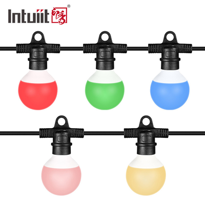 Luzes de cordas globo RGBW com controle de pixel total para restaurante