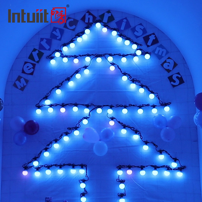 15M luz impermeável da corda da decoração do pátio da festa de Natal do jardim da luz da fase do diodo emissor de luz do bulbo de 20 pixéis