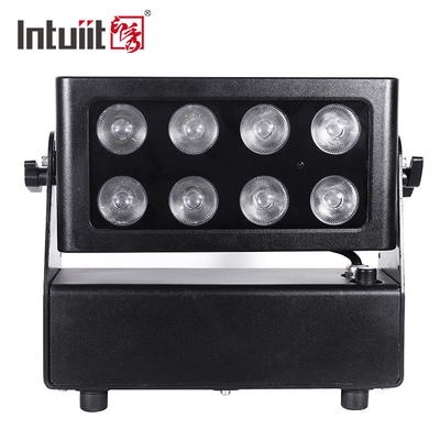 a cor a pilhas 8*10W claro da cidade de 240V IP65 conduziu a iluminação da arruela da parede da fase exterior