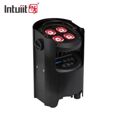 Luz a pilhas sem fio da fase do diodo emissor de luz do disco do DJ do ponto de Uplight da paridade de DMX IR Wifi 4x12w