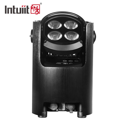 Wifi impermeável conduziu o controlo a distância a pilhas sem fio das luzes 4x12w RGBW Dmx da paridade