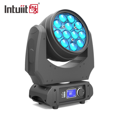 Profissional Indoor Led Zoom Wash Moving Head 12x10w Rgbw 4in1 Led Moving Wash Stage Dj Bar Lights