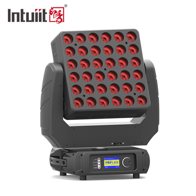 a matriz de 36pcs 10W RGBW IP20 conduziu a iluminação da fase para o equipamento do DJ do evento